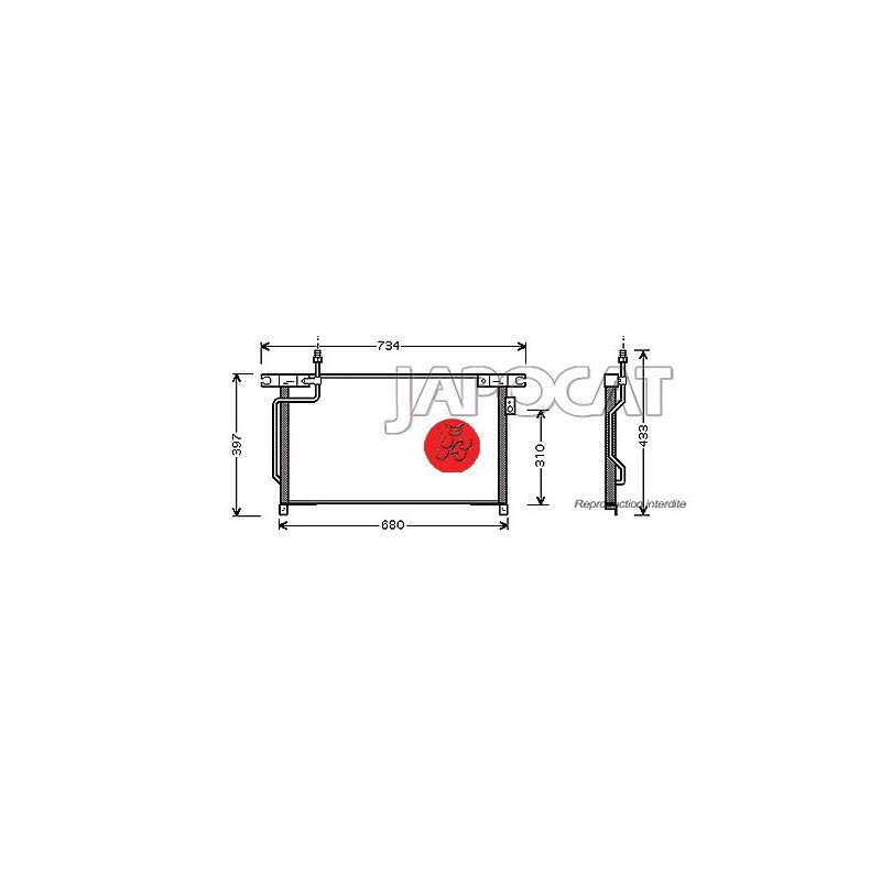 CONDENSEUR NISSAN