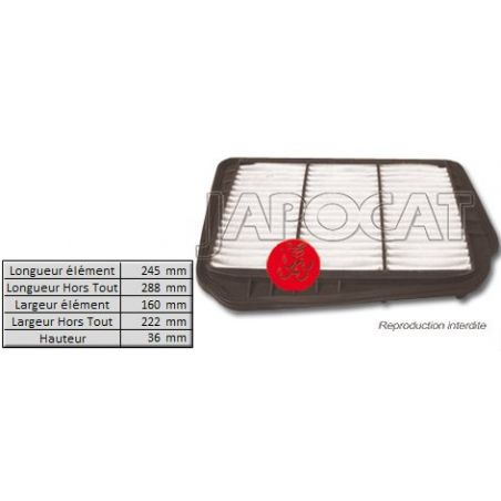 FILTRE A AIR NUBIRA/LACETTI