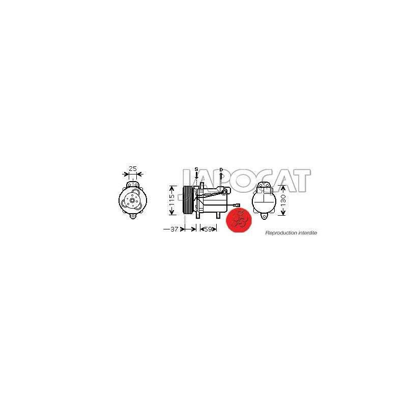 COMPRESSEUR DE CLIM SUZUKI