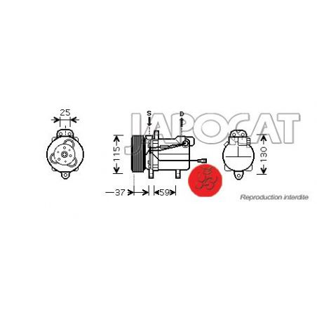 COMPRESSEUR DE CLIM SUZUKI
