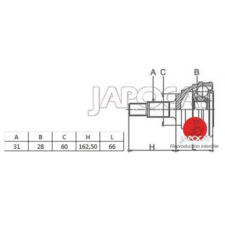 JOINT HOMOCINETIQUE Y61