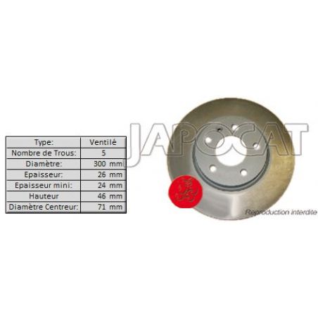 DISQUE AV CRUZE 300mm