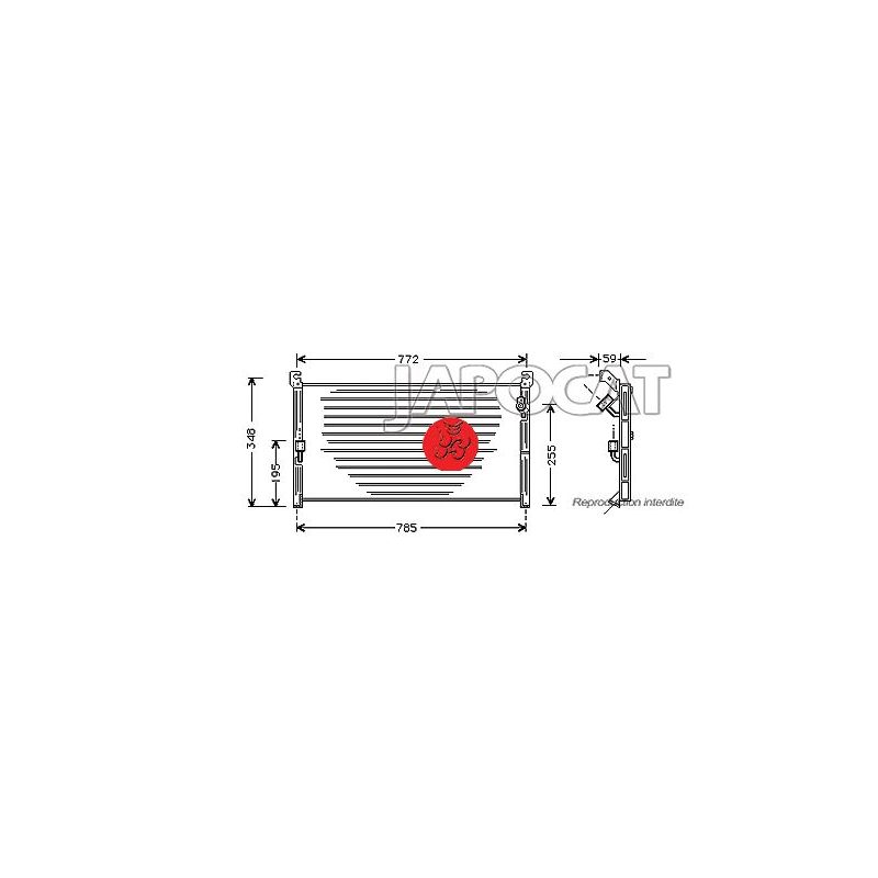 CONDENSEUR TOYOTA