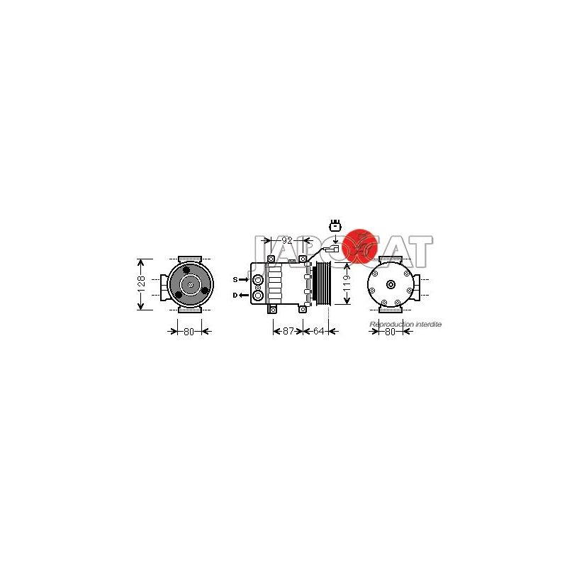 COMPRESSEUR DE CLIM JEEP