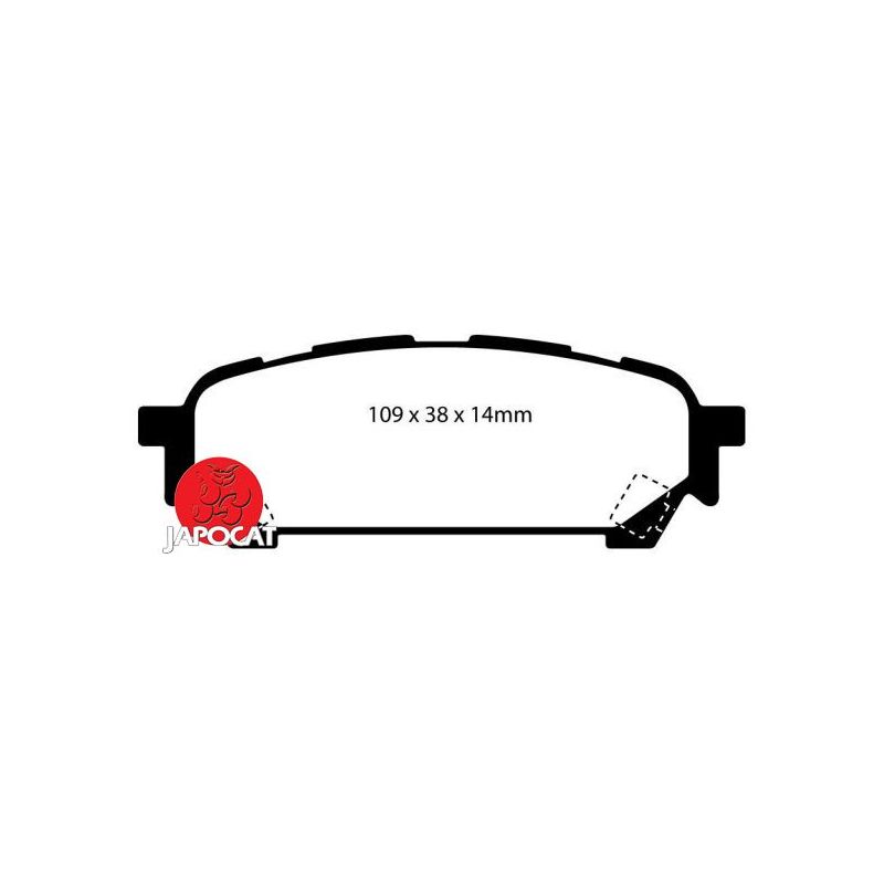 PLAQUETTES AR SUBARU EBC