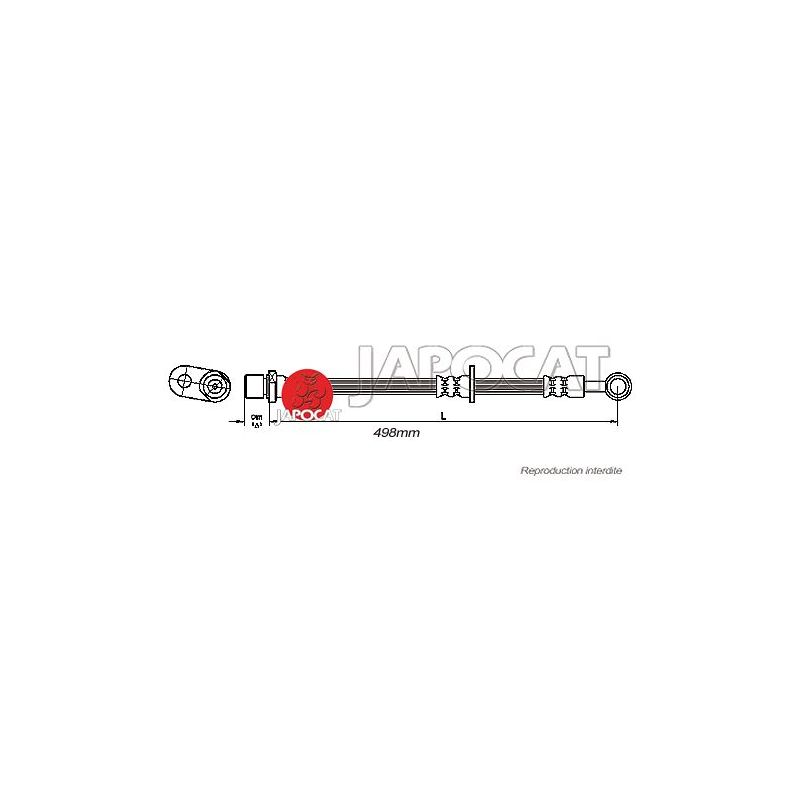 FLEXIBLE DE FREIN AVD LEGACY 498mm