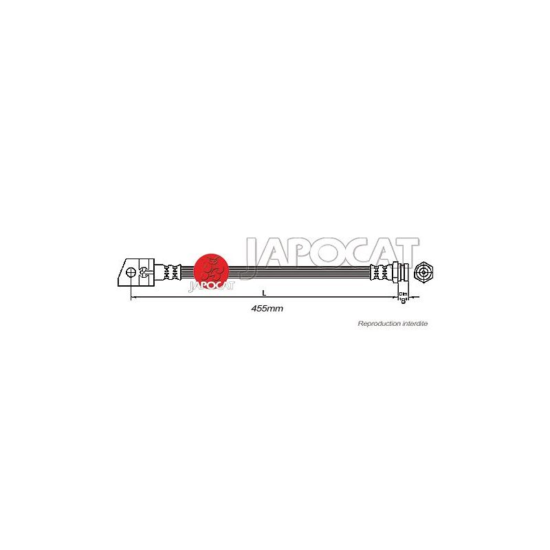 FLEXIBLE DE FREIN AR MONTEREY 455mm