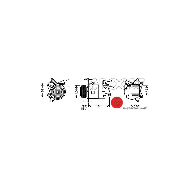 COMPRESSEUR DE CLIM NISSAN