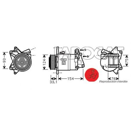 COMPRESSEUR DE CLIM NISSAN