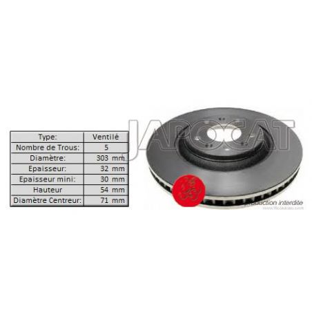 DISQUE AV CTS 303mm
