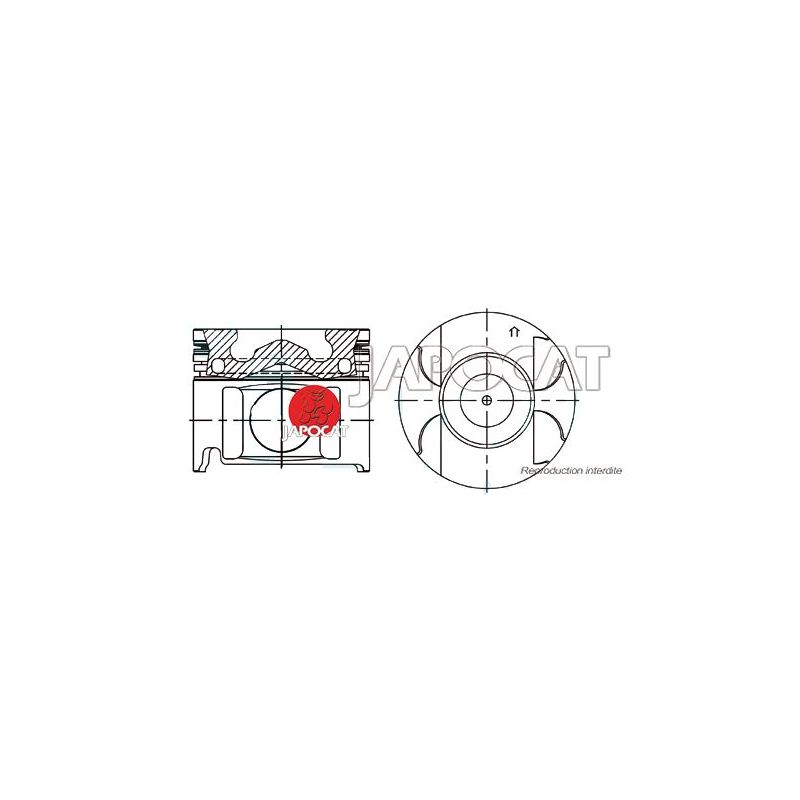 KIT PISTONS 1KDFTV >07/04