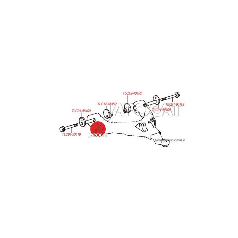 BOULON EXCENTRIQUE BRAS INF ORIGINE