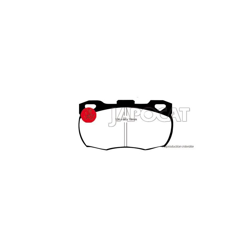 PLAQUETTES AV LR 126mm