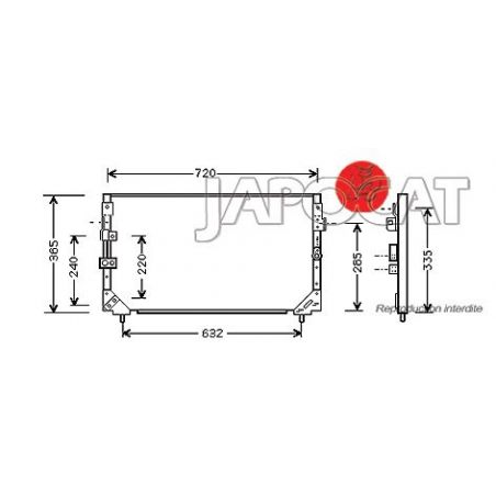 CONDENSEUR TOYOTA