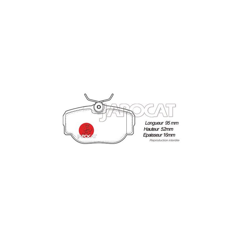 PLAQUETTES AR DISCO II/P38 OEM