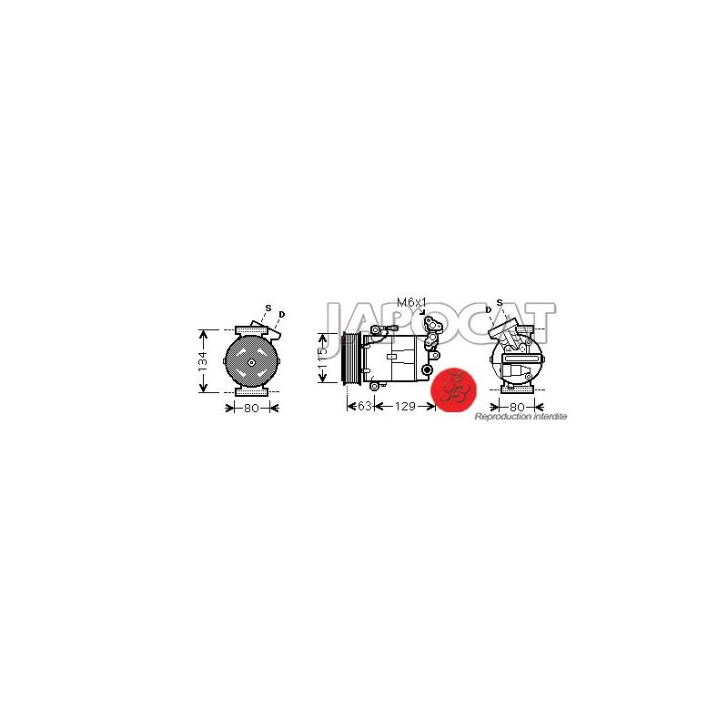 COMPRESSEUR DE CLIM NISSAN