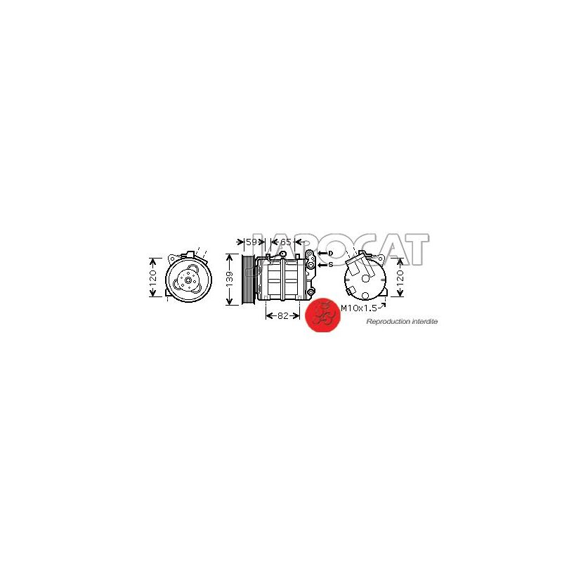 COMPRESSEUR DE CLIM NISSAN