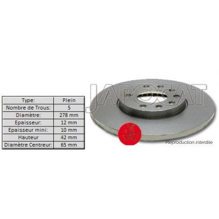 DISQUE AR BLS 278mm