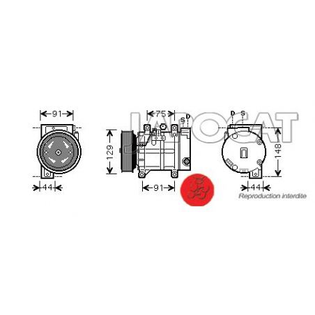 COMPRESSEUR DE CLIM NISSAN