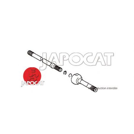ARBRE DE ROUE + CV AVG HZJ78/79