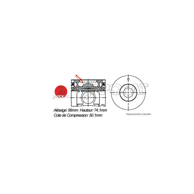 KIT PISTONS ZD30 TEIKIN