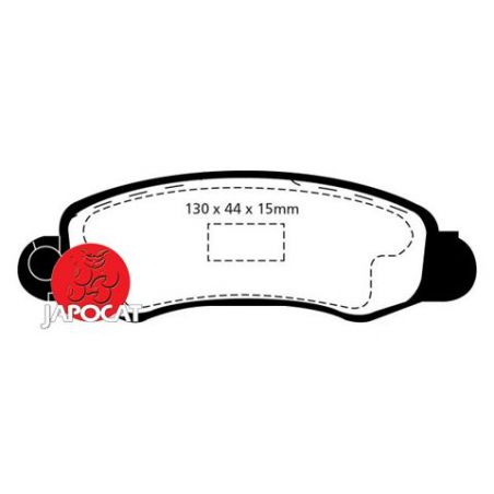 PLAQUETTES AV JUSTY >02 130mm