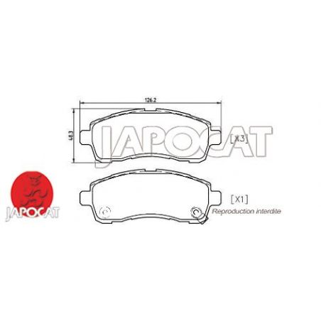 PLAQUETTES AV MAZDA 2 DE