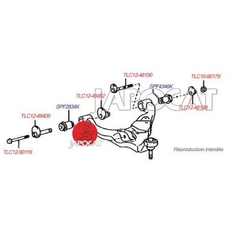 BOULON EXCENTRIQUE BRAS INF ORIGINE