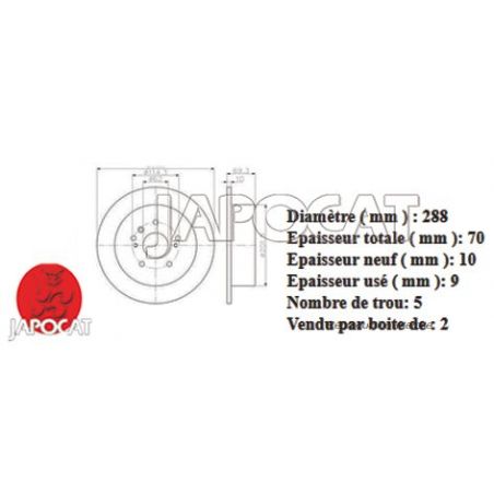 DISQUE AR RX300 EBC x2