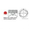 KIT PISTONS G16 TEIKIN H:55.3mm