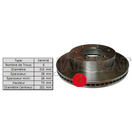 DISQUE AV HUMMER H3