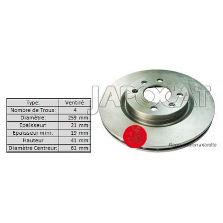 DISQUE AV KUBISTAR/DACIA