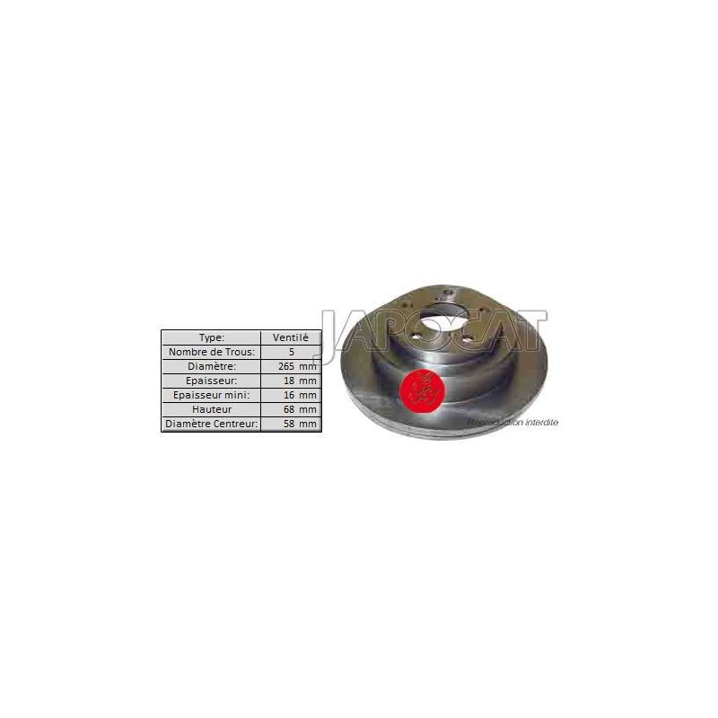 DISQUE AR SUBARU