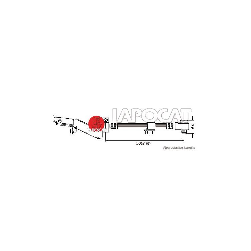 FLEXIBLE DE FREIN AVD VOYAGER GS 50