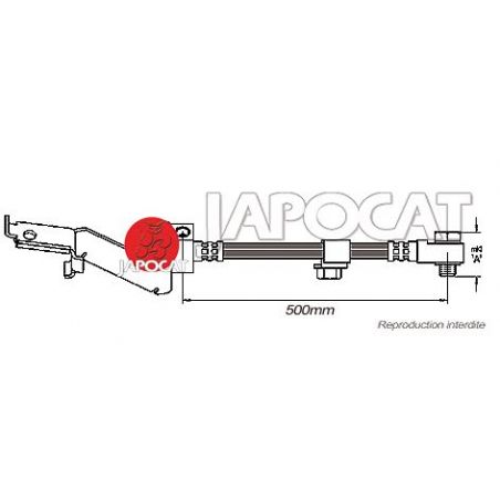 FLEXIBLE DE FREIN AVD VOYAGER GS 50