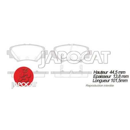 PLAQUETTES AR MAZDA 3 BM