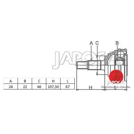 JOINT HOMOCINETIQUE INT G NIVA >87
