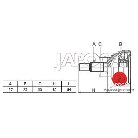 JOINT HOMOCINETIQUE EXT SANTAFE