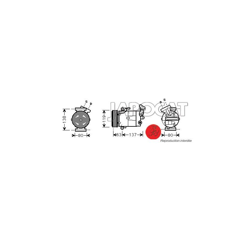 COMPRESSEUR DE CLIM NISSAN