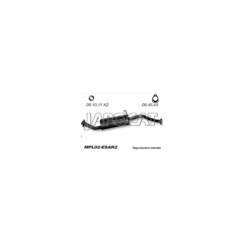 SILENCIEUX ARRIERE L149 LONG 90-