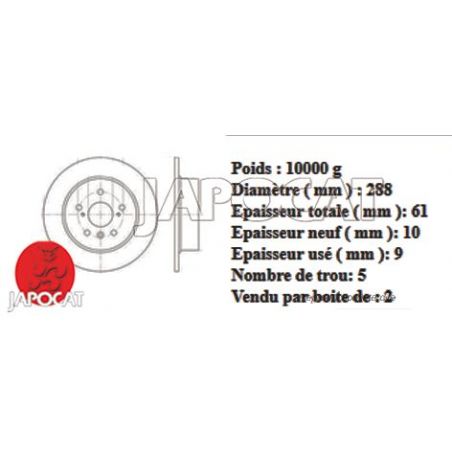 DISQUE AR RX300 EBC x2