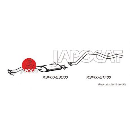 SILENCIEUX CENTRAL SPORTAGE I 2,0i