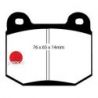 PLAQUETTES AR IMPREZA/350 EBC