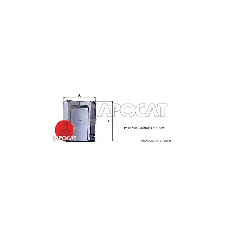 PISTON D'ETRIER +43mm