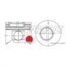 KIT PISTONS 1HDT 07/92> +0.50
