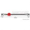 FLEXIBLE DE FREIN AR SJ4 376mm
