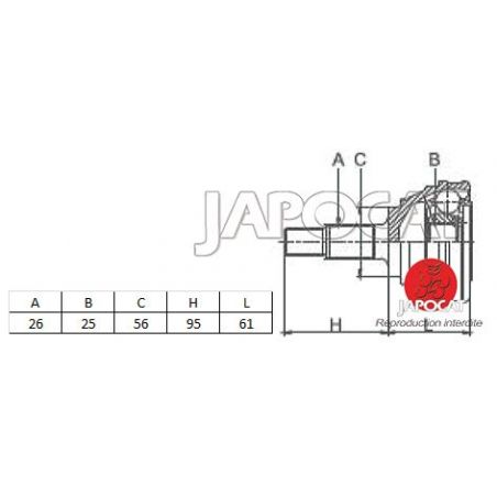 JOINT HOMOCINETIQUE EXT RX