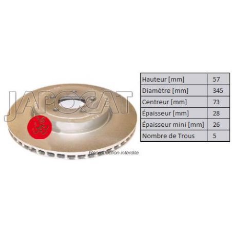 DISQUE AV 300C 345mm