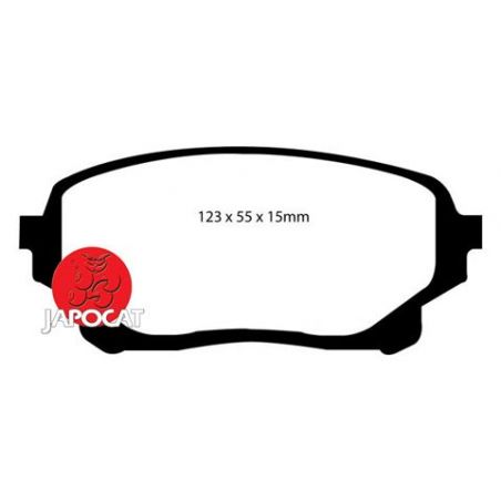 PLAQUETTES AV JB4 123mm
