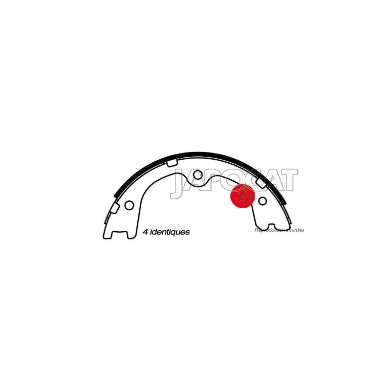 MACHOIRES de FREIN à MAIN (jeu de 4)